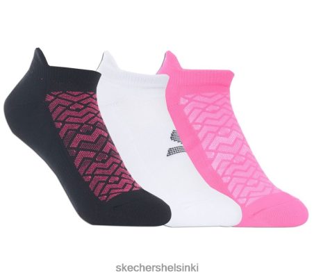 Skechers Helsinki Outlet - Skechers 3 PACK HYMERRY LOW CUST URHEITYISET SUKKAT musta/vaaleanpunainen 8XTT801946