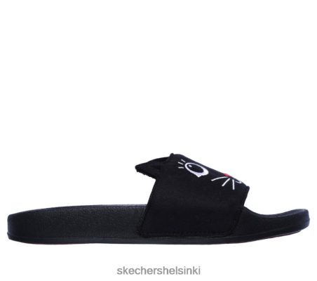 Skechers Helsinki Outlet - Skechers Bobs-ponnahdusikkunat-Paws-i-tive musta 8XTT801162 naiset