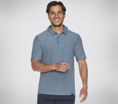 Skechers Helsinki Outlet - Skechers Go Dri koko päivän polo sininen/harmaa 8XTT802882 miehet