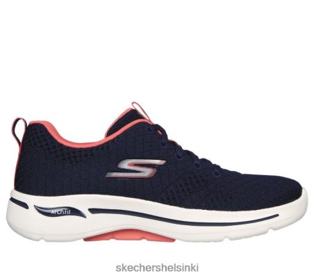 Skechers Helsinki Outlet - Skechers Go Walk Arch Fit - Unify laivaston/koralli 8XTT8074 naiset