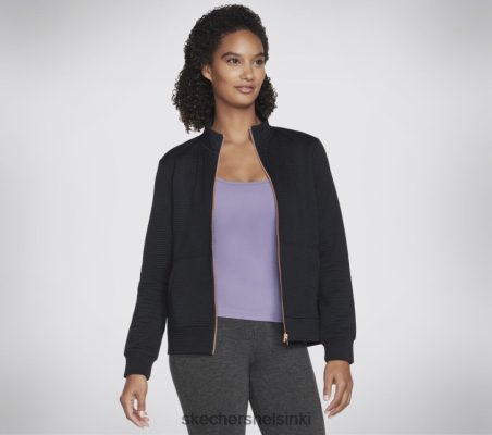 Skechers Helsinki Outlet - Skechers Hoodless huppari käy kävellä kaikkialla takkia musta 8XTT801566 naiset
