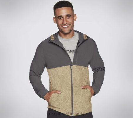 Skechers Helsinki Outlet - Skechers Kudonta Tearstop Trail Geo -takki musta/hiili 8XTT802894 miehet