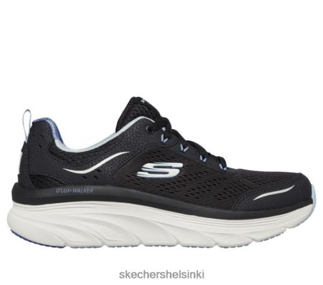 Skechers Helsinki Outlet - Skechers Rento fit d'Ux Walker - ääretön liike musta/vaaleansininen 8XTT80226 naiset
