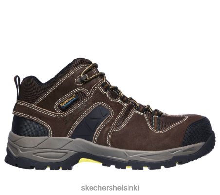 Skechers Helsinki Outlet - Skechers Työskentele Monter Comp Toe tummanruskea 8XTT802610 miehet