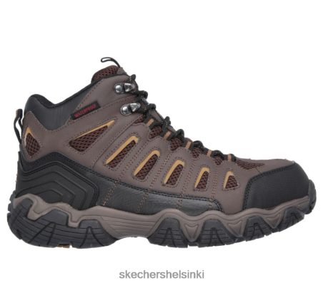 Skechers Helsinki Outlet - Skechers Work Blais - Bixford St tummanruskea 8XTT802582 miehet
