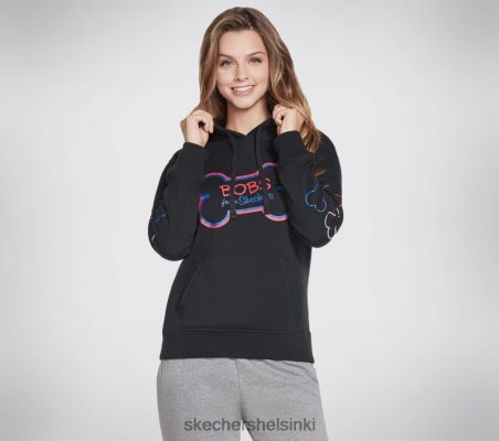 Skechers Helsinki Outlet - Skechers bobs vaatteet luun huppari musta 8XTT801598 naiset