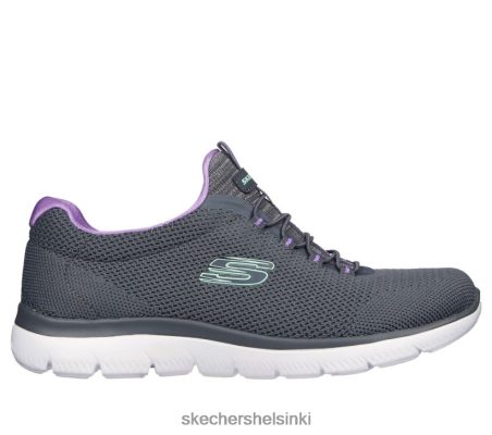 Skechers Helsinki Outlet - Skechers huippukokoukset - Cool Classic puuhiili/laventeli 8XTT80146 naiset