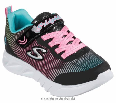 Skechers Helsinki Outlet - Skechers s valot vilkkuvat salaman musta/multi 8XTT803090 lapset