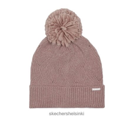 Skechers Helsinki Outlet - Skechers timanttimetalli neulottu pom pom beanie violetti 8XTT801906