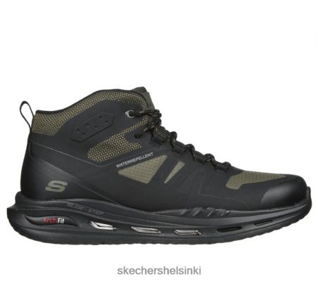 Skechers Helsinki Shoes - Skechers Arch Fit Orvan - Montfort musta/oliivi 8XTT802547 miehet