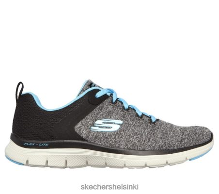 Skechers Helsinki Shoes - Skechers Flex vetoomus 4.0 musta/vaaleansininen 8XTT80191 naiset