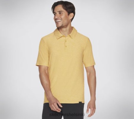 Skechers Helsinki Shoes - Skechers Go Dri koko päivän polo valonharmaa/keltainen 8XTT802883 miehet