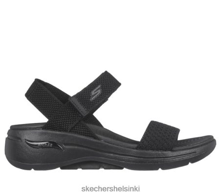 Skechers Helsinki Shoes - Skechers Go Walk Arch Fit Sandaali - kiillotettu musta 8XTT801103 naiset