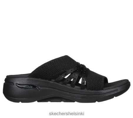 Skechers Helsinki Shoes - Skechers Go Walk Arch Fit -sandaali - kiiltävä musta 8XTT801063 naiset
