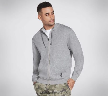 Skechers Helsinki Shoes - Skechers Mene kävelemään kaikkialla huppari vaaleanharmaa 8XTT802927 miehet