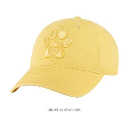 Skechers Helsinki Shoes - Skechers Paw -tulostus Twill -pesty hattu valonharmaa/keltainen 8XTT801855