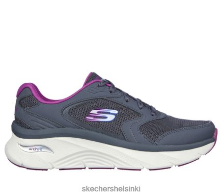Skechers Helsinki Shoes - Skechers Rento fit Arch fit d'Ux puuhiili/violetti 8XTT80167 naiset