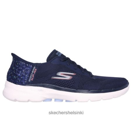 Skechers Helsinki Shoes - Skechers Slip -Ins Go Walk 6 - Elävä idea merivoimat/moni 8XTT8027 naiset