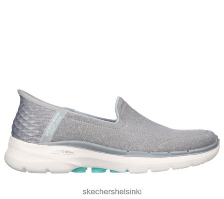 Skechers Helsinki Shoes - Skechers Slip -ins Go Walk 6 - Elävä viehätys harmaa/vesi 8XTT8039 naiset