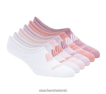 Skechers Helsinki Shoes - Skechers erittäin pehmeä no show -liner -sukat - 6 pakkaus vaaleanpunainen 8XTT801923