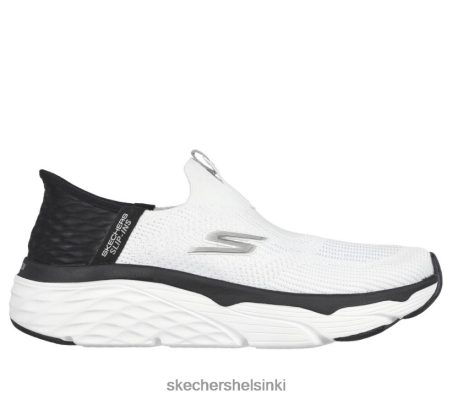 Skechers Helsinki Shoes - Skechers liukastuvat enimmäistyyny - sileä valkoinen/musta 8XTT8015 naiset