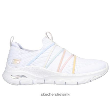 Skechers Helsinki - Skechers Arch Fit - Bright Stride valkoinen/moni 8XTT8053 naiset