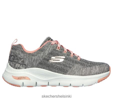 Skechers Helsinki - Skechers Arch Fit - mukava aalto harmaa/vaaleanpunainen 8XTT8061 naiset