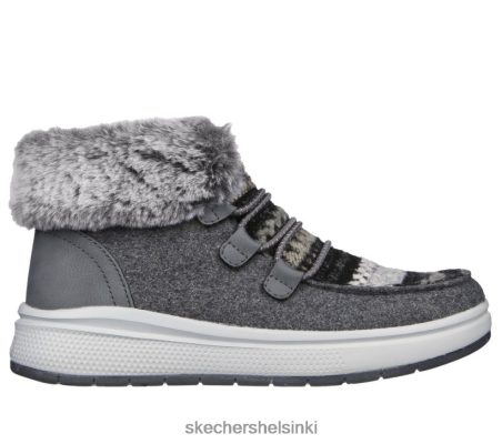 Skechers Helsinki - Skechers Bobs Skipper Wave - Viihtyisä posh puuhiili 8XTT80857 naiset