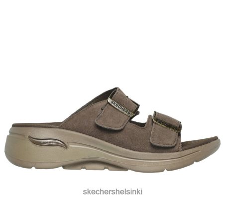Skechers Helsinki - Skechers Go Walk Arch Fit Sandaali - tarkoitettu ruskea 8XTT801065 naiset