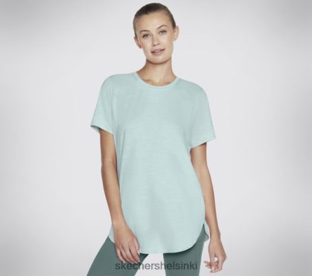 Skechers Helsinki - Skechers Go dri swift tunika -tee vaaleanharmaa/sininen 8XTT801537 naiset