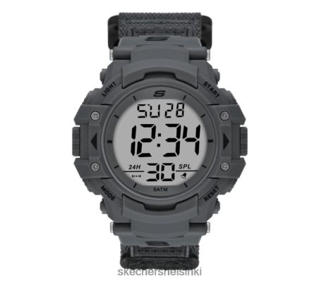Skechers Helsinki - Skechers Keats Fast Wrap Digital Grey Watch harmaa 8XTT801989
