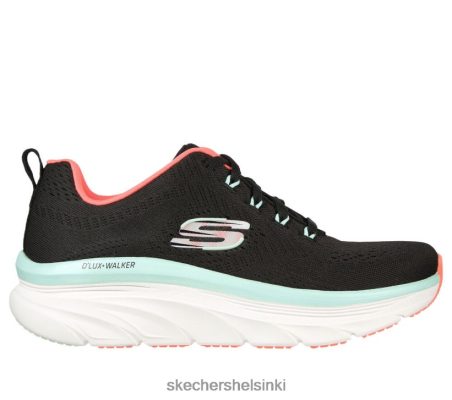 Skechers Helsinki - Skechers Rento fit d'Ux Walker - Fresh Finesse musta/minttu 8XTT80205 naiset