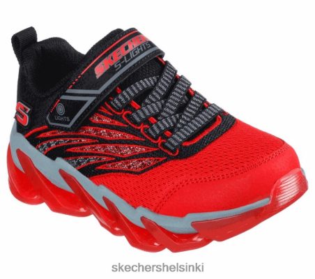 Skechers Helsinki - Skechers S-Lights Mega-Surge-Nezco musta/punainen 8XTT803361 lapset