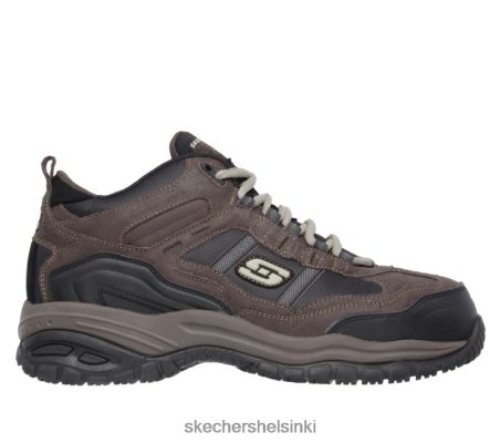 Skechers Helsinki - Skechers Työskentele rento istuvuus pehmeä askel - katos comp toe ruskea/musta 8XTT802737 miehet