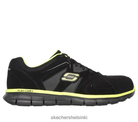 Skechers Helsinki - Skechers Työskentely rento synergia - Ekron -seos musta/kalkki 8XTT802733 miehet