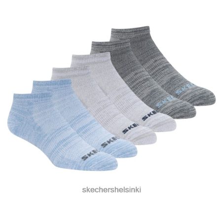 Skechers Helsinki Store - Skechers 6 pakkaus matalalla leikatulla ei -sukalla sininen 8XTT803508