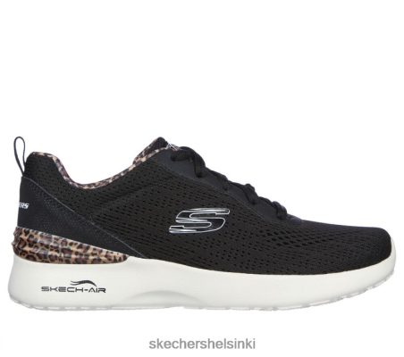 Skechers Helsinki Store - Skechers Air Dynamight - villi lyijy musta/valkoinen 8XTT80244 naiset