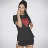 Skechers Helsinki Store - Skechers DVF Diane Heart Tee musta 8XTT801500 naiset