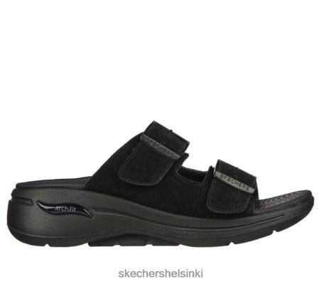 Skechers Helsinki Store - Skechers Go Walk Arch Fit Sandaali - tarkoitettu musta 8XTT801064 naiset