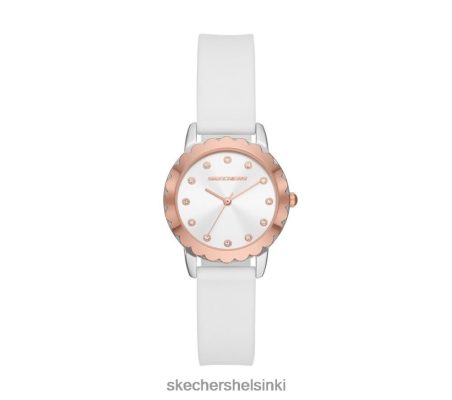Skechers Helsinki Store - Skechers Scalloped Bezel White Watch valkoinen 8XTT802000