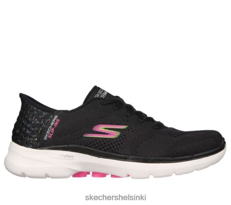 Skechers Helsinki Store - Skechers Slip -Ins Go Walk 6 - Elävä idea musta/multi 8XTT8028 naiset