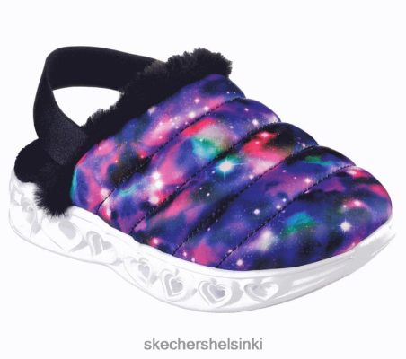 Skechers Helsinki Store - Skechers Sydänvalot sandaali - kosmiset cozies musta/multi 8XTT803240 lapset