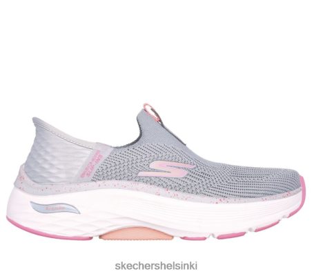 Skechers Helsinki Store - Skechers liukastuvat enimmäistyyny harmaa/vaaleanpunainen 8XTT8016 naiset