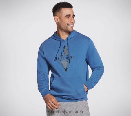 Skechers Helsinki Store - Skechers vaatteet Big Diamond Pullover huppari sininen 8XTT802920 miehet