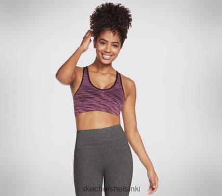 Skechers Helsinki Store - Skechers vaatteet goknit saumaton kilpailija rintaliivit vaaleanpunainen/multi 8XTT801632 naiset